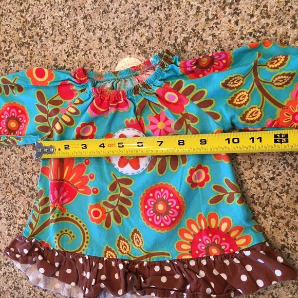 Baxter & Beatrice Size 18 Months Girls Multicolor Fall Floral Long Sleeve Top - Picture 8 of 12